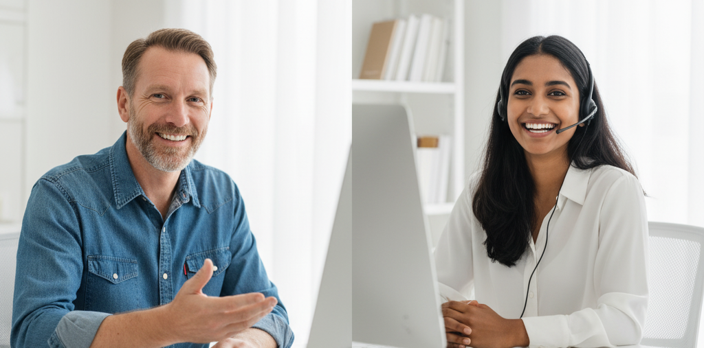 Virtual assistant working with an Australian business owner